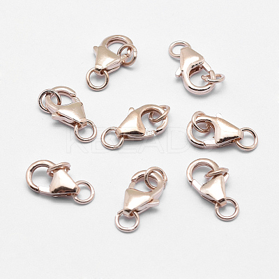 925 Sterling Silver Lobster Claw Clasps STER-G019-06-8mm-1
