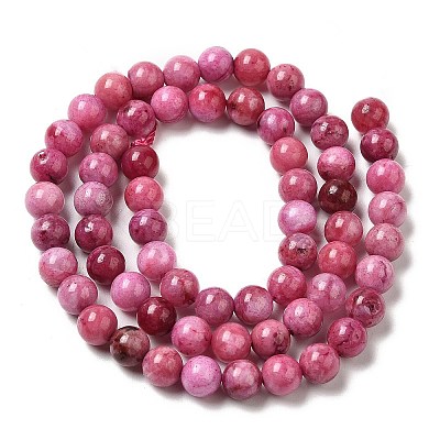 Natural Gemstone Hemimorphite Round Beads Strands G-L145-6mm-03-01-1