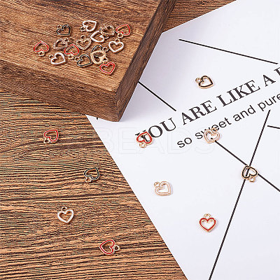 DIY Golden Plated Alloy Enamel Charms PALLOY-CJ0001-13-1