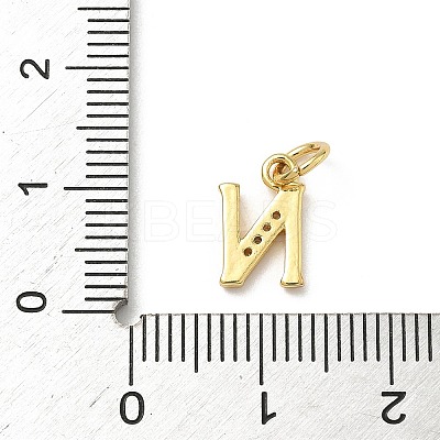 Brass Micro Pave Cubic Zirconia Charms KK-I382-03G-N-1