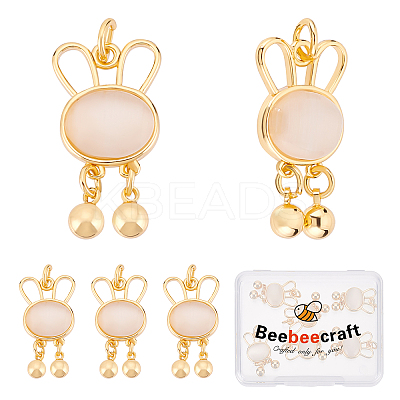 6Pcs Imitation Shell & Pearl Resin Pendants KK-BBC0004-20-1