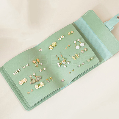 PU Imitation Leather Earring Storage Bags EDIS-E012-01B-1