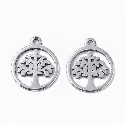 Non-Tarnish 201 Stainless Steel Charms LS-X-STAS-T050-020P-1