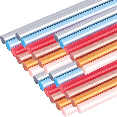 30Pcs 6 Colors DIY Glue Gun Sealing Wax Sticks DIY-CP0005-56-1