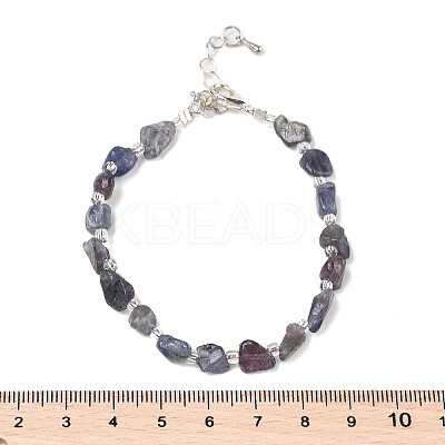 Natural Iolite Chips Bracelets for Women BJEW-H623-01S-03-1