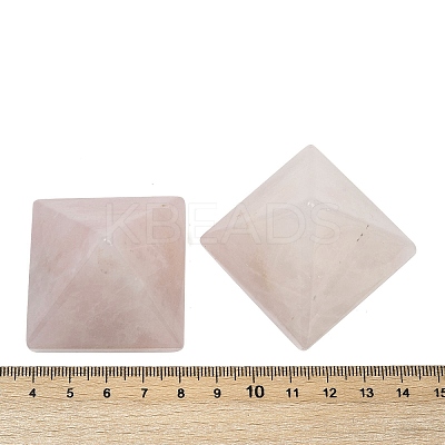 Natural Rose Quartz Orgonite Pyramid Display Decorations G-C186-08H-1
