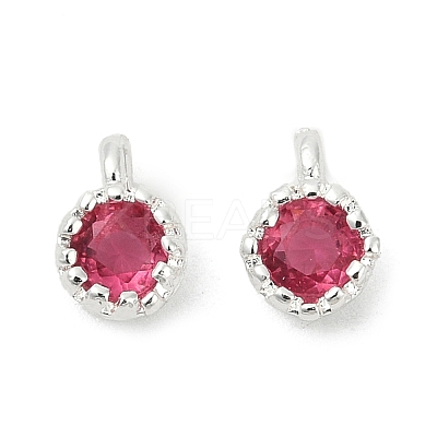 Brass Pave Cubic Zirconia Pendants KK-H204-03S-05-1