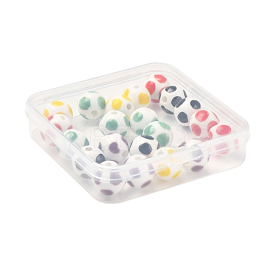 20Pcs 5 Colors Handmade Porcelain Beads PORC-FS0001-19-1
