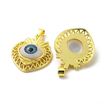 Golden Brass Pendants KK-L209-001G-04-1