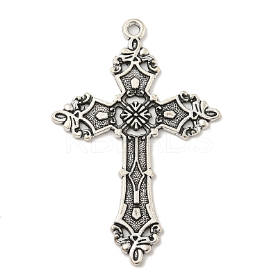 Tibetan Style Alloy Big Pendants TIBE-L013-02AS-02-1