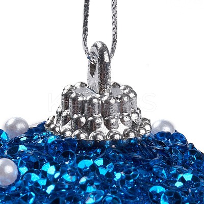 Christmas Ball Foam & Plastic Imitation Pearl Pendant Decoration FIND-G056-01C-1