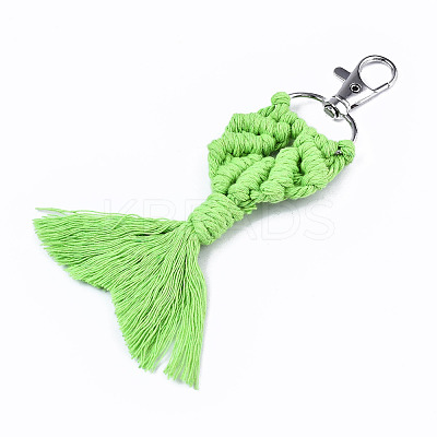 Polycotton(Polyester Cotton) Tassel Big Pendants Decorations FIND-T035-06E-RS-1