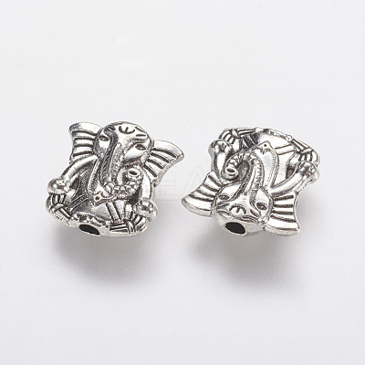 Tibetan Style Alloy Beads X-PALLOY-F202-27AS-1