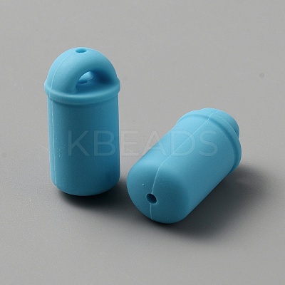Bottle Food Grade Eco-Friendly Silicone Beads LS-SIL-WH0006-20G-1