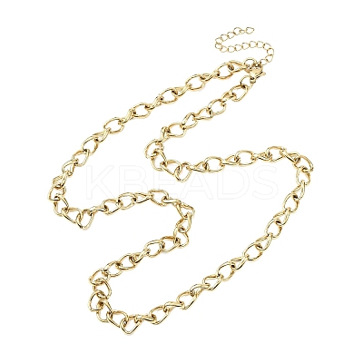 6MM 304 Stainless Steel Cuban Link Chain Necklaces for Women NJEW-B145-01G-1