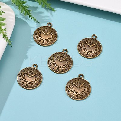 Tibetan Style Alloy Pendants X-TIBEP-R191-AB-FF-1