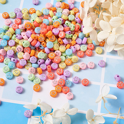 Opaque Acrylic Beads MACR-CW0001-06-1