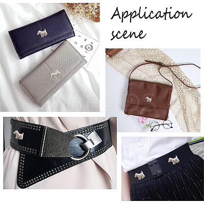 Dog Shape Alloy Garment Collision Rivets FIND-GF0004-80-1