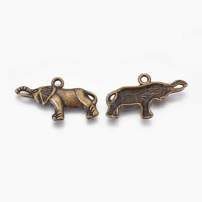 Tibetan Style Alloy Pendants TIBEP-T002-65AB-NR-1