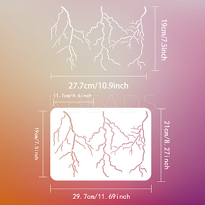 Plastic Drawing Painting Stencils Templates DIY-WH0396-689-1