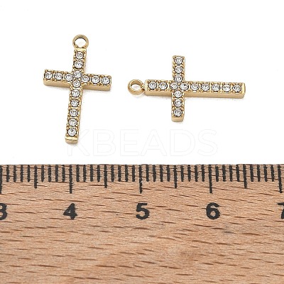 304 Stainless Steel Rhinestone Pendants SA-CBA1CA2-12G-1