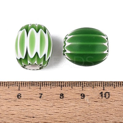 Handmade Millefiori Glass Barrel Beads LS-LA-N002-18A-1