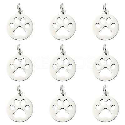 10Pcs 304 Stainless Steel Pendants STAS-YW0002-72-1