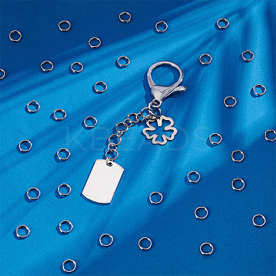500Pcs Non-Tarnish 304 Stainless Steel Split Rings STAS-UN0065-26P-03-1