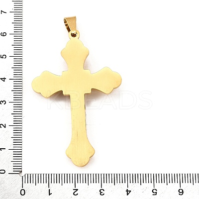 304 Stainless Steel Big Pendants STAS-R171-01G-1