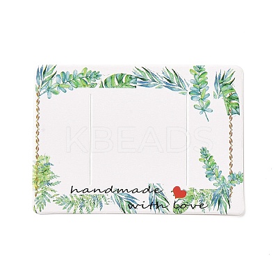 Rectangle Paper Hair Clip Display Cards DIY-B061-02B-1