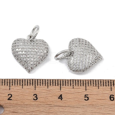 Brass Micro Pave Cubic Zirconia Pendants KK-H477-03P-1