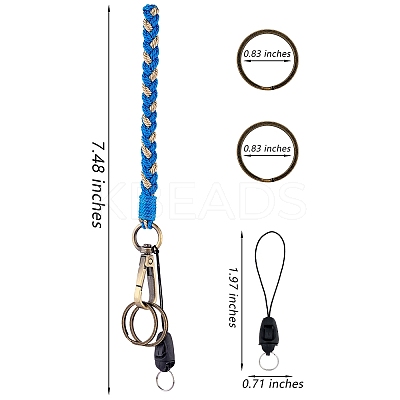 Boho Macrame Wristlet Keychain Keying KEYC-SW00004-02-1