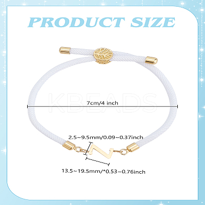1pc Adjustable Nylon Cord Slider Bracelets for Women BJEW-LP0001-33Z-G-1