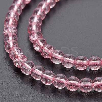 Crackle Glass Beads Strands GLAA-S192-B-006-1
