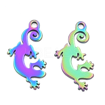 Ion Plating(IP) 201 Stainless Steel Pendants STAS-N098-088M-1