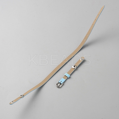 Imitation Leather Cord Bracelets BJEW-WH0030-04F-1