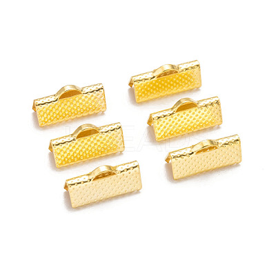 Iron Ribbon Crimp Ends E183Y-G-1