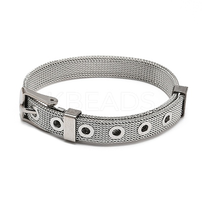 Tarnish Resistant Fashionable Unisex 304 Stainless Steel Watch Band Wristband Bracelets LS-BJEW-F065B-01-1
