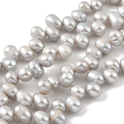 Dyed Natural Cultured Freshwater Pearl Beads Strands PEAR-A006-28B-1