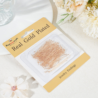 100Pcs Brass Ball Head Pins KK-BBC0011-51G-1