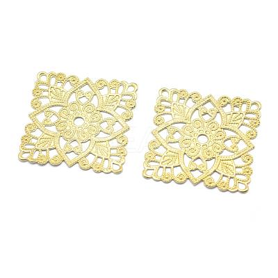 Brass Filigree Joiners KK-K184-08C-RS-1