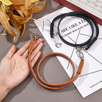 2Pcs 2 Colors PU Leather Bag Handle FIND-WR0003-44A-1