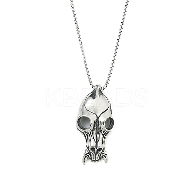 Non-Tarnish 201 Stainless Steel Pendant Necklaces NJEW-C034-37P-1
