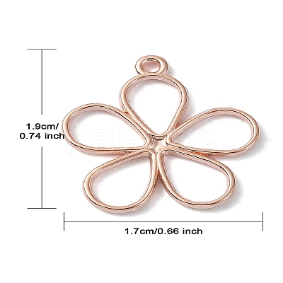 30Pcs 3 Colors Alloy Hollow Pendants FIND-YW0004-51-1