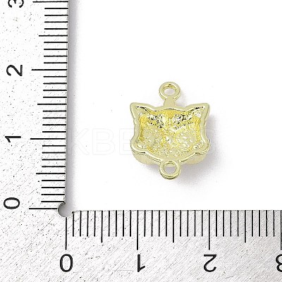 Alloy Enamel Lion Head Connector Charms PALLOY-R151-26G-1