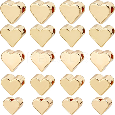 60Pcs 5 Style Brass Beads KK-BC0002-95-1