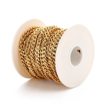 PVD Vacuum Plating 304 Stainless Steel Cuban Link Chains CHS-K016-02B-G-1