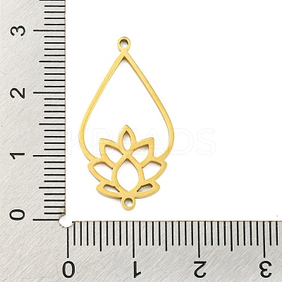 304 Stainless Steel Connector Charms STAS-Q255-01G-1