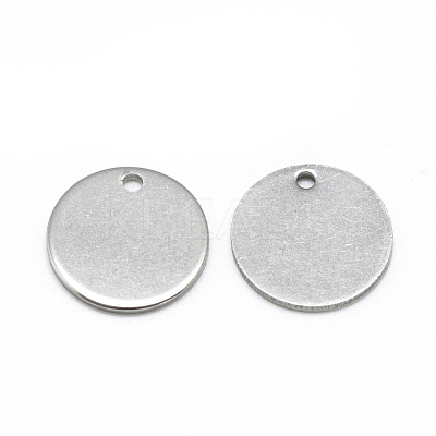 Tarnish Resistant 201 Stainless Steel Stamping Blank Tag Charms X-STAS-Q213-02-15mm-1