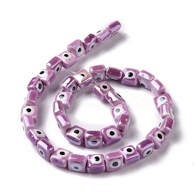 Handmade Porcelain Ceramic Beads Strands LAMP-B021-06L-1